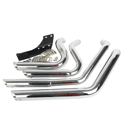 #ad Staggered Shortshot Exhaust Pipes Fit For Harley Sportster Iron 883 XL883N 04 13 $219.99