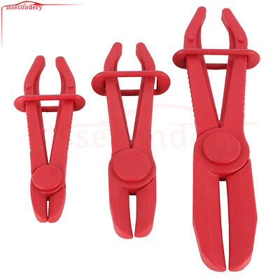 #ad 3Pcs Flexible Hose Clamp Kit Fuel Water Brake Line Pipe Pinch Off Pliers $11.99