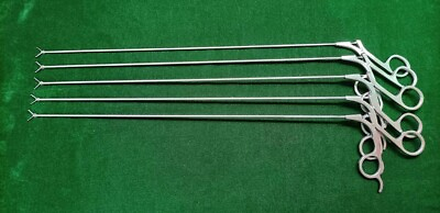#ad 5pc Hysteroscopy PCNL Forcep Alligator Jaw 9FR 38cm Reusable Surgical Instrument $200.00
