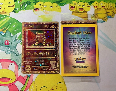 #ad SEALED Ancient Mew Pokemon New Movie Promo Double Holo Foil Rare 1999 2000 Card $39.99