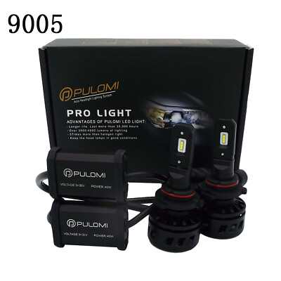 #ad 80W 19200lm 2 Sides CSP LED Headlight Kits 9005 High Low Beam 6000K Bulbs White $25.98