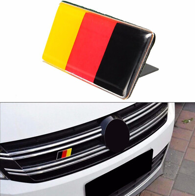 #ad Front Car Grille Bumper German Flag Emblem Badge Sticker For VW Golf Jetta Audi $6.99