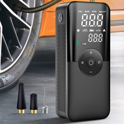 Rechargeable Air Pump Portable Compressor Emergency Must Have Car Ball Bike Etc $52.00