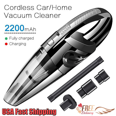 #ad Handheld Vacuum Cordless Hand Vacuum Cleaner Rechargeable Home Hand Wetamp;Dry Vac $21.99