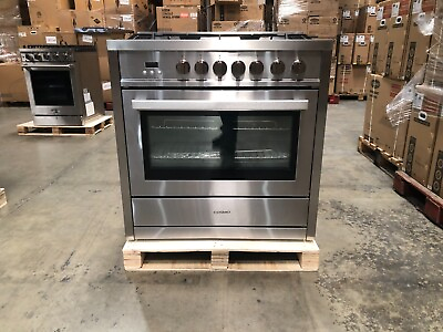 #ad 36 in. Gas Range 5 Burners Stainless Steel OPEN BOX COSMETIC IMPERFECTIONS $472.49