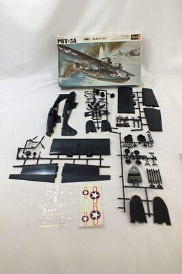 #ad Vintage Revell PBY 5A Catalina Black Cat Aircraft USAF 1:72 Model Complete $24.00