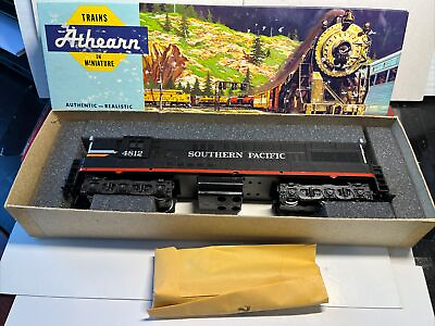 #ad Old Boxed Athearn HO Train Engine 11” Box Locomotive Black Widow # 4812 Pacific $64.95