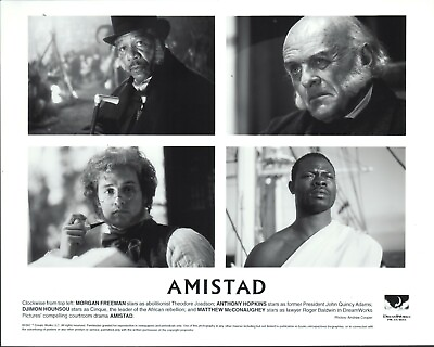 #ad Amistad 1997 8x10 black amp; white movie photo #nn $6.99