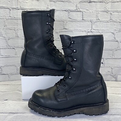 #ad BATES 01 D 0319 11460 Black Goretex Lined Leather Combat Boots Sz 5W Waterproof $59.99