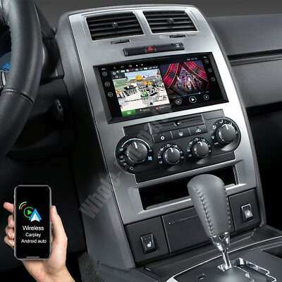 #ad For 2008 2010 Dodge Charger Apple Carplay Radio Android 13 GPS NAVI WIFI Camera $145.90