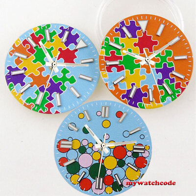 #ad 29mm Color Puzzle Dial fit Explorer style NH35A NH36A miyota 8215 eta 2824 watch $13.50