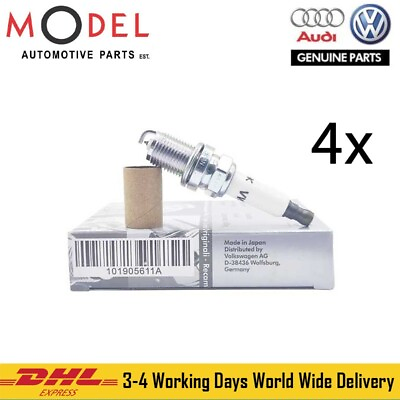 #ad Audi Volkswagen Genuine 4x Spark Plugs 101905611A $88.00