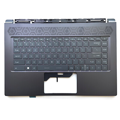 #ad New For MSI Delta 15 A5EFK MS 15CK Palmrest Keyboard Backlit Blue US $266.66