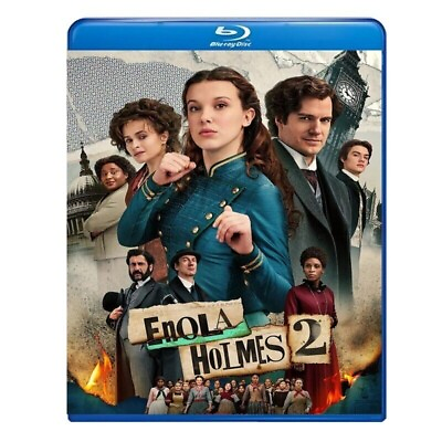 #ad Enola Holmes 2 2022 Blu ray English Subtitle Boxed Free Region $12.99