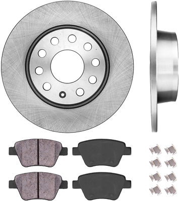 #ad Callahan Rear Brake Disc Rotors and Ceramic Brake Pads Hardware Brake Kit for $119.99