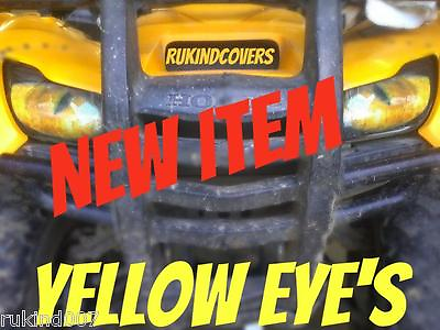 #ad 650 Prairie 700 Prairie Yellow EYES HeadLight Covers RuKind YAMAHA USA TRACKIN $18.00