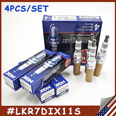 #ad 4X Genuine NGK Iridium IX Spark Plugs LKR7DIX11S For Hyundai Venue Kia 2.0L 2.4L $28.99