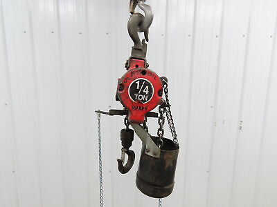 #ad 1 4 Ton 500lb Pneumatic Air Chain Hoist 8#x27;6quot; Lift Travel Pull Chain $1149.99