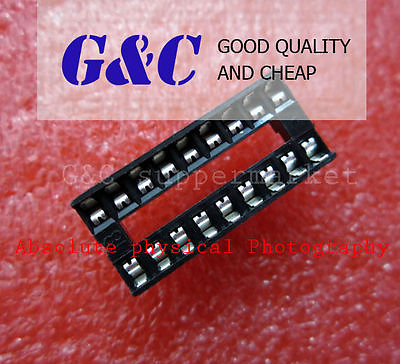 #ad 50PCS Socket Pcb Mount Connector Dip 18 Pin Dil Develope New A3GS $3.09