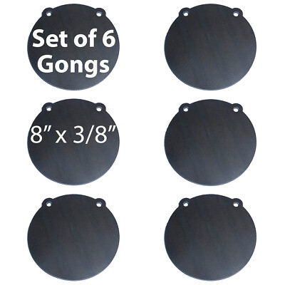 #ad AR500 Steel Shooting Targets Lot of 6 Laser Cut 8quot; x 3 8quot; Gong Tactical Scorpion $68.36