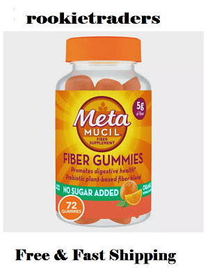 #ad Metamucil Fiber Supplement Gummies Orange Flavor 72 Ct $13.99
