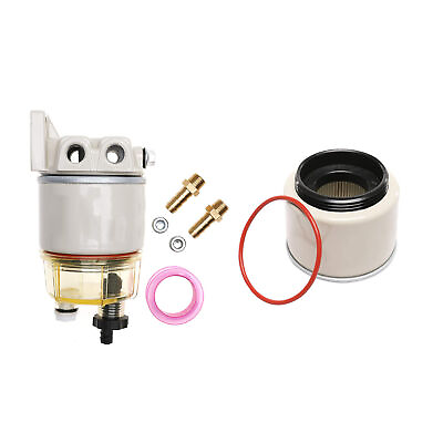 #ad 10 Micron R12T water separator and filter complete combo for loadersmovers $32.49