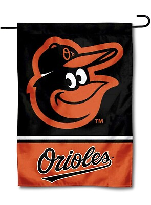 #ad MLB Baltimore Orioles Garden Flag Double Sided MLB Orioles Premium Yard Flag $9.99