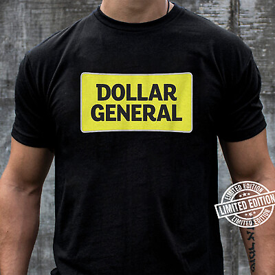 #ad Rare Dollar General Black Unisex Cotton T Shirt S 5XL T255 $8.95