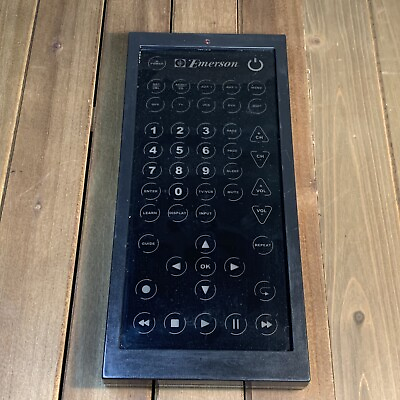 #ad Emerson Universal OEM Big Button Jumbo Remote Control Cleaned Tested Works Black $15.93