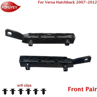 #ad For Nissan Versa 2007 2012 Bumper Bracket Retainer Front 2PC Plastic Hold Mount $7.79