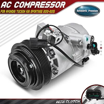 #ad A C Compressor with Clutch for Kia Sportage Hyundai Tucson 2010 2015 977012S000 $146.99