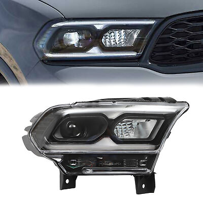 #ad Right Passenger Side For Dodge Durango 2021 2022 2023 Black LED Headlight Lamp $319.20