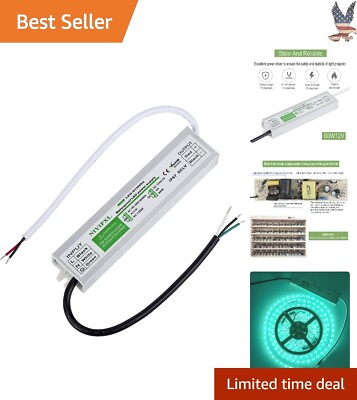 #ad Stable 60W LED Driver Power Supply Transformer Waterproof IP67 for LED Lights $44.99