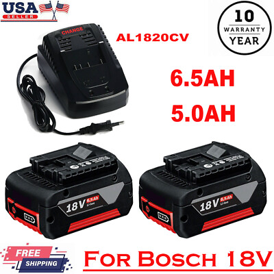 #ad Battery Charger For Bosch 18V 6.5Ah 5.0AH Li ion BAT609 BAT610G BAT618 24618 01 $42.91