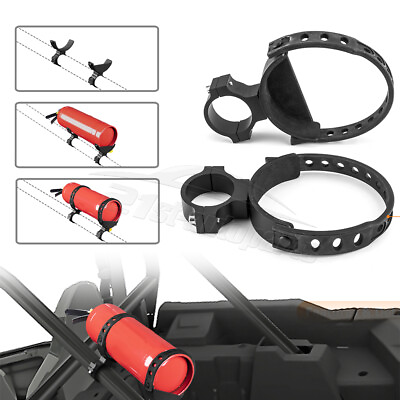 #ad For Offroad JEEP UTV ATV Roll Cage 1 2#x27;#x27; Fire Extinguisher Mount Holder Brackets $34.99