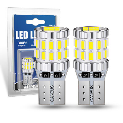 #ad 194 LED Interior Door Light Bulbs T10 License Plate Lamp 168 2825 W5W 192 6000K $14.99