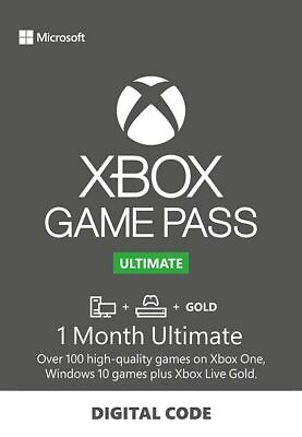 #ad Microsoft Ultimate Game Pass 1 Month Xbox Live Microsoft Points Instant $7.99