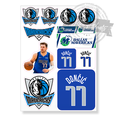 #ad Dallas Mavericks NBA Basketball #77 Luka Doncic A4 Printed Vinyl Decal Stickers $14.95