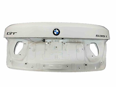 #ad 10 17 BMW F07 GT 5 SERIES REAR TRUNK LID LOWER TAILGATE OEM White $400.00