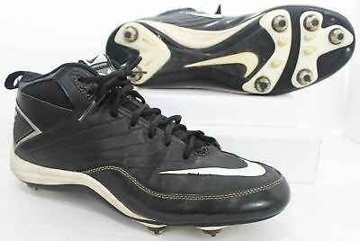 #ad Nike Speed Strike Football Cleats 442253 010 Black and White Mens Size 10.5 $27.47