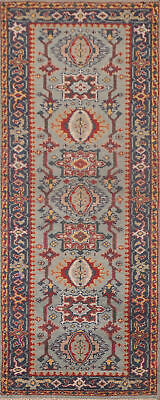 #ad Geometric Handmade Kazak Oriental 8#x27; Runner Rug 3x8 ft Hand knotted Carpet $244.84