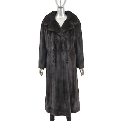 #ad Mahogany Mink Coat Size M $1000.00
