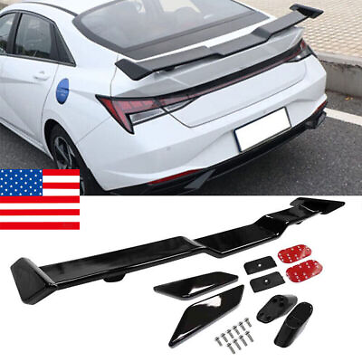 #ad N Line Style Rear Tail Trunk Spoiler Wing Lip For Hyundai Elantra 2021 2022 2023 $82.89