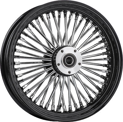 #ad HardDrive Front 48 Spoke Wheel 16X3.5 1quot; Black Dual Disc Harley FLH FLT 00 07 $319.46