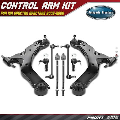 #ad 8x Front Control Arm amp; Stabilizer Bar Link amp;Tie Rod End Assembly for Kia Spectra $108.99