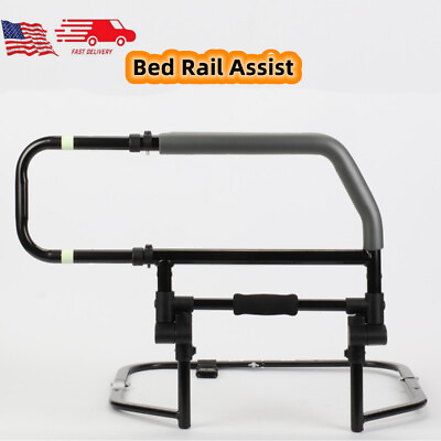 #ad Medical Bed Assist Handle Seniors Adjustable Safety Hand Rail Grab Bar Aluminum $68.89