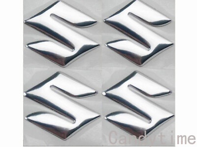 #ad Chrome 3D S Rubber Fuel Tank Headlight Nose Fairing Pad Decal Sticker For $10.21