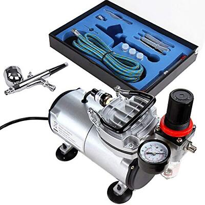 #ad Airbrush Kit with Compressor Multi purpose Airbrush Compressor Set Dual Act... $105.07