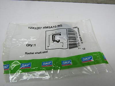 #ad SKF CR 12x22x7 12mm X 22mm X 7mm Metric Oil Seal HMSA10 RG Radial Shaft Seal $10.00