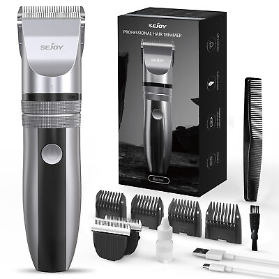 #ad SEJOY Professional Hair Clippers Cordless Barber Trimmer Beard Cutting Machine $16.79